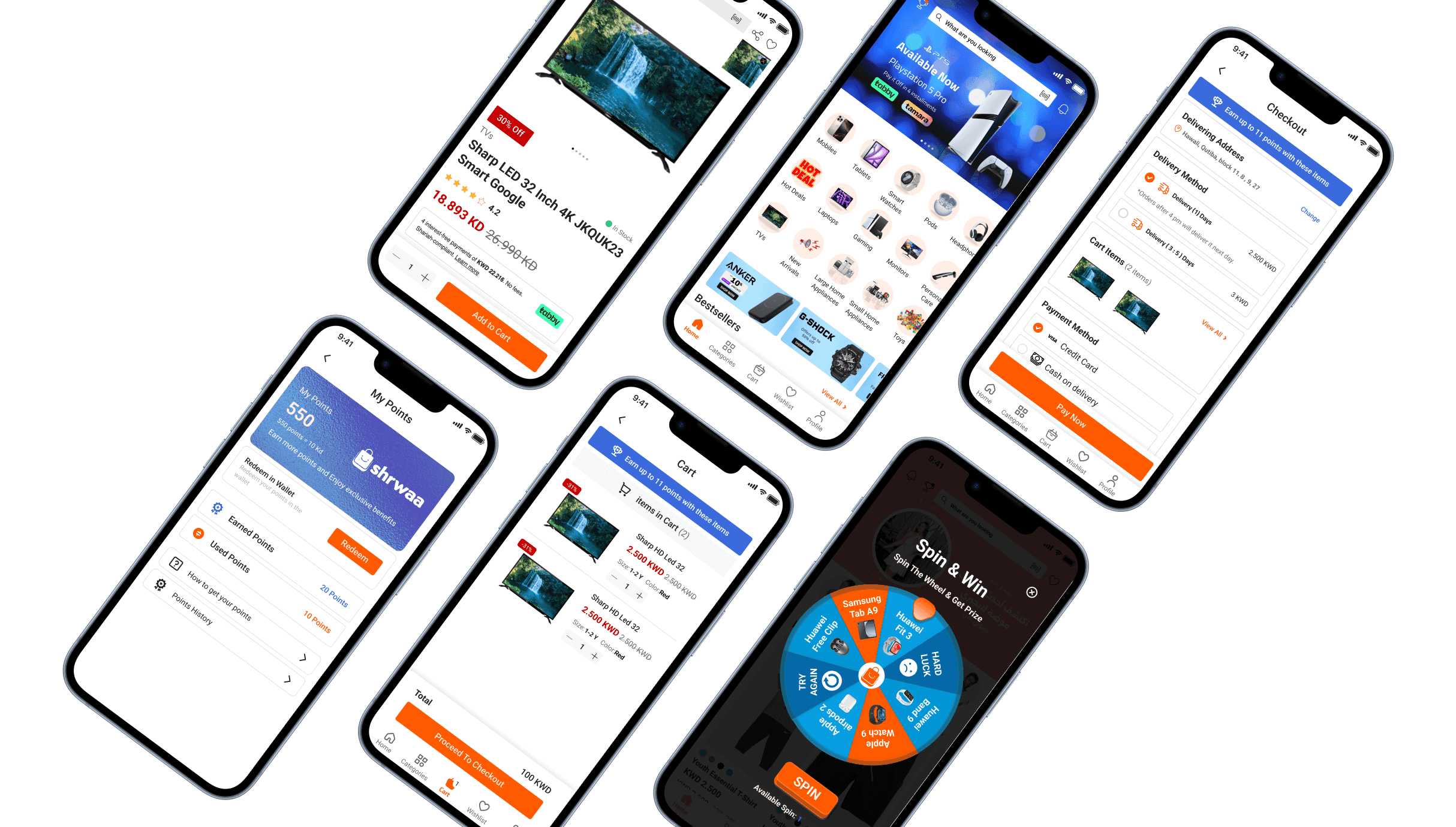 Screenshot of Shrwaa Online Store